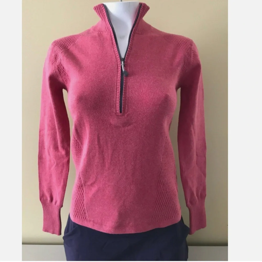 Eddie Bauer 1/2 Zip Knitted Pullover Long Sleeve Sweater
